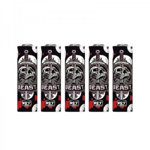 Battery Wraps 18650 Black Skull 5pcs